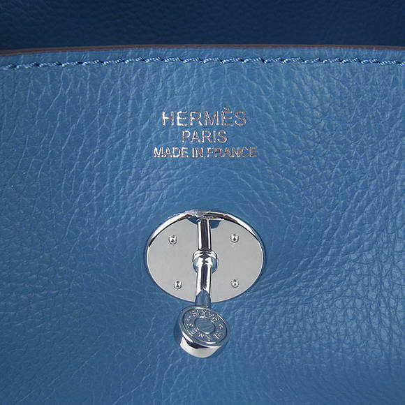 High Quality Replica Hermes Lindy 26CM Shoulder Bag Blue - Click Image to Close